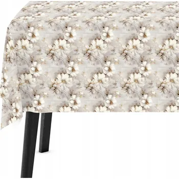 ubrus Ubrus na stůl 140x240 cm Dekorativní ubrus Velur Béžový 10824