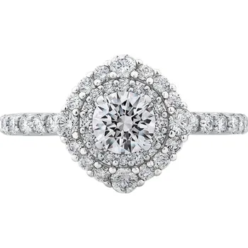 Prsten Dvojitý halo zásnubní prsten s lab-grown diamanty Belen