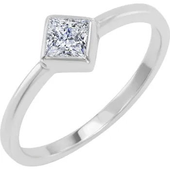Prsten Zlatý prsten s princess diamantem Luale