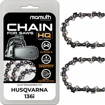 Pilový řetěz 2x Řetěz 30 cm pro motorovou pilu Husqvarna 136i, 1,1 mm, 45 článků