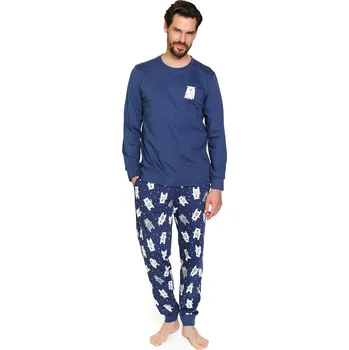 Pánské pyžamo Pánské pyžamo DOCTOR NAP PMB.7373 DEEP BLUE XL 0