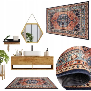 Koupelnová předložka KOUPELNOVÁ PŘEDLOŽKA DO CHODBY 50 X 80 MODERNÍ PROTISKLUZOVÁ PRATELNÁ