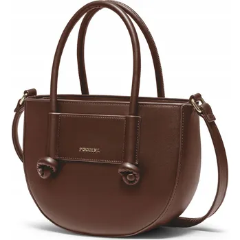 Kabelka PUCCINI Dámská kabelka crossbody malá z ekologické kůže hnědá