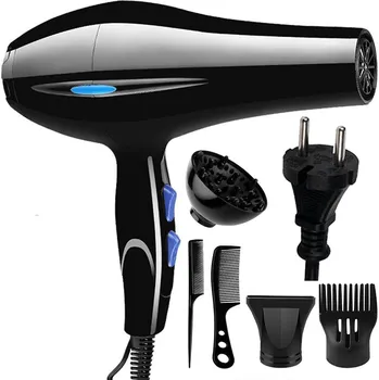 Fén SUSZARKA DO WŁOSÓW Z DYFUZOREM I JONIZACJĄ VÝKONNÝ 800W, 3 TEPLOTY, ČERNÝ