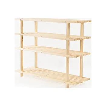 Botník Dřevěný regál botník RBO-4 60x77x26 - borovice