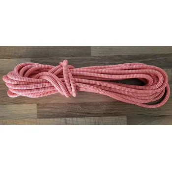 Lano PPV s jádrem 10 mm - 12 m - růžová (plovoucí) (Umělé lano s jádrem 10 mm - plovoucí 12 m)