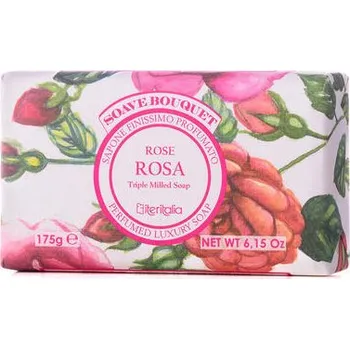 Mýdlo ITERITALIA Rostlinné mýdlo Růže, 175 g