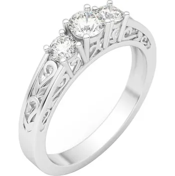 Prsten Vintage zásnubní prsten s lab-grown diamanty Lariah