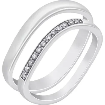 Prsten Zlaté nepravidelné snubní prsteny s diamanty Rahab