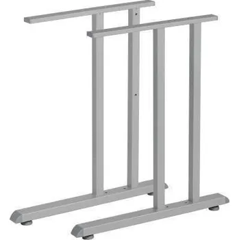 Stolová podnož kancelářská stolová podnož ST 201E stříbrná RAL 9006