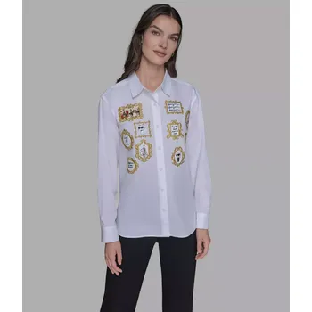 Dámská košile KARL LAGERFELD PARIS dámská košile ROCOCO POPLIN S