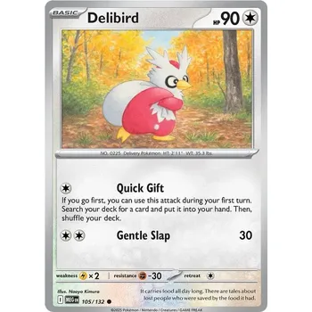 Sběratelská karetní hra Delibird 105/132 - Mega Evolution Typ karty: Non-Holo