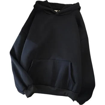 Dámská mikina Dámská mikina s kapucí a kapsami Jednobarevná mikina z měkkého polyesteru Pohodlný volnočasový svršek v různých barvách černá M