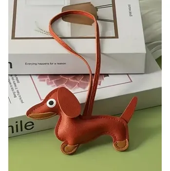 Klíčenka pes - jezevčík (11) - hnědá