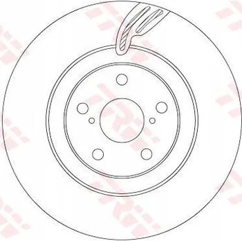 Zavěšení kol Brzdový kotouč TRW DF6792S