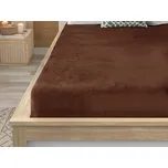 Prostěradlo mikroplyš SOFT BRONE 180x200 cm hnědé