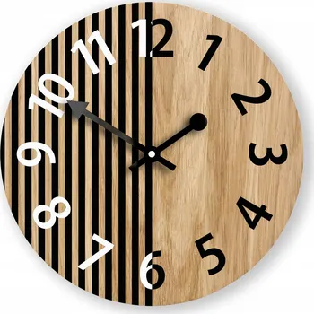 Hodiny Nástěnné hodiny Volan hnědé 33cm