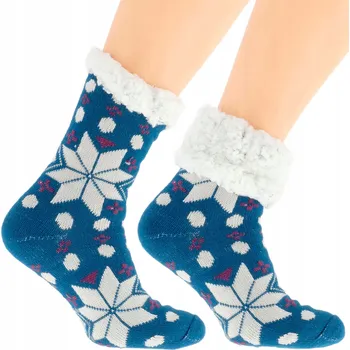 Dámské ponožky Elegantní Dámské Norské Ponožky Silné Teplé Vícebarevné (36-41)