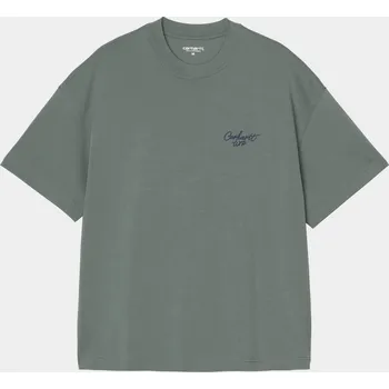 Carhartt WIP Signature Script (silver pine/jupiter) L, zelená