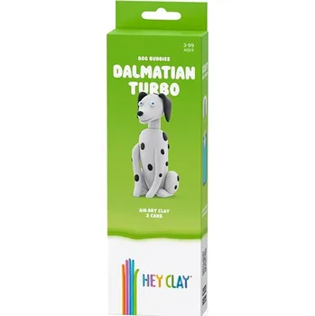 Dřevěná hračka Hey Clay Psí kamarádi Dalmatin