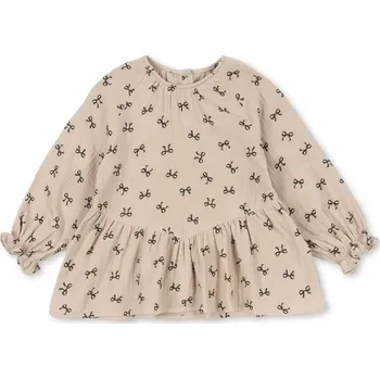 Dámská halenka Dětská bavlněná halenka Konges Sløjd COCO BLOUSE GOTS KS103757.9BYA béžová 08X, vel. 134-140