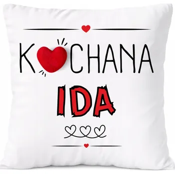 Polštář Dárek Polštář pro Idu, dceru dítěte s potiskem