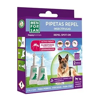 Dezinfekce Menforsan Spot on pipety pro psy repelentní 2x1,5ml