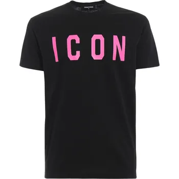 Pánské tričko DSQUARED2 Icon Pink Black tričko L Černá