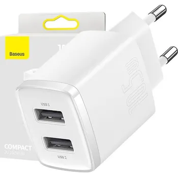 BASEUS SÍŤOVÁ NABÍJEČKA 2x USB 10.5W 2A