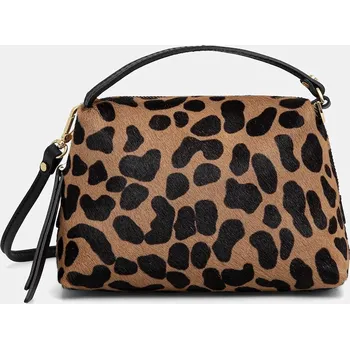 Kabelka Kožená kabelka Gianni Chiarini ALIFA BS.8145.CAV.PL hnědá 82E, vel. ONE SIZE