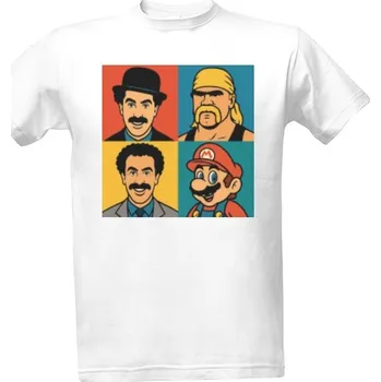 Pánská móda Tričko s potiskem Ikony s knírem – Pop art edice pánské