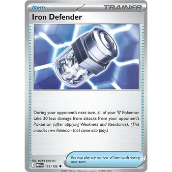 Sběratelská karetní hra Iron Defender 118/132 - Mega Evolution Typ karty: Non-Holo