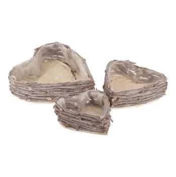 Květináč Proutěný květináč s PVC - srdce, 0/10