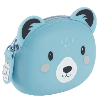 Školní batoh Miquelrius B2F - peněženka se zipem Puppies to go, medvěd, modrá