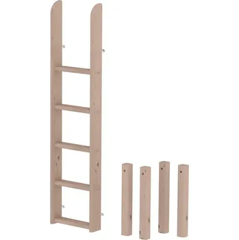 Žebřík Žebřík rovný krátký a nohy pro výšku 184 cm Flexa Classic Barevná úprava: Průhledná bílá