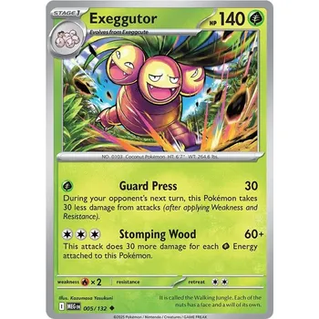 Sběratelská karetní hra Exeggutor 005/132 - Mega Evolution Typ karty: Non-Holo