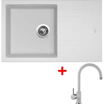 Granitový dřez Sinks LINEA 780N + baterie Vitalia 28 milk