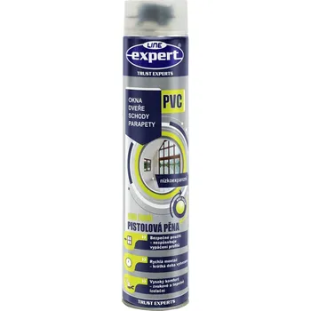 Nábytkové kování Pěna pistolová NÍZKOEXPANZNÍ PVC EXPERT LINE LETNÍ - 750 ml