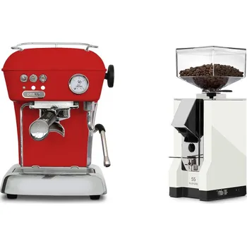 Kávovar Ascaso Dream ONE, Love Red + Eureka Mignon Silenzio 55, CR white