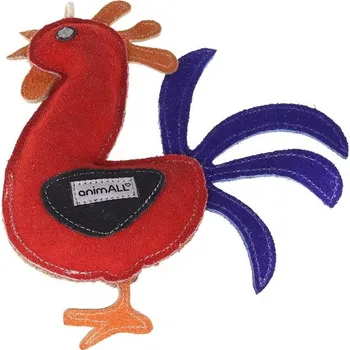 Hračka pro psa animALL Hračka Kohout kůže barevný 21 × 25 cm