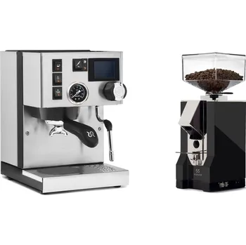 Kávovar Rancilio Silvia BC PID + Eureka Mignon Silenzio 55, CR black