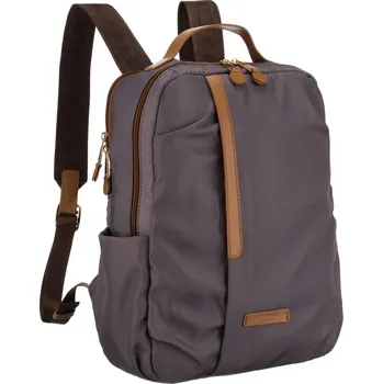 Městský batoh nylonový dámský batoh s popruhem na zavazadla Barva: Šedá