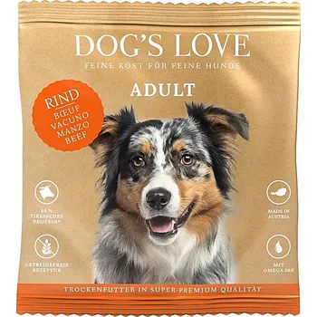 Krmivo pro psa Dog's Love vzorek granulí Hovězí Adult 80g