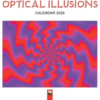 Cizojazyčná kniha Optical Illusions Wall Calendar 2026 (Art Calendar)