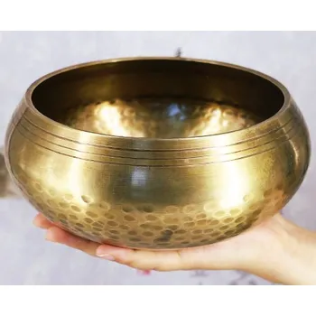 Bubínek Tibetská mísa, zpívající meditační miska Chime Průměr: 17,5 cm + kvalitní palička s koženým potahem