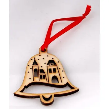 Vánoční ozdoba zvoneček 6cm