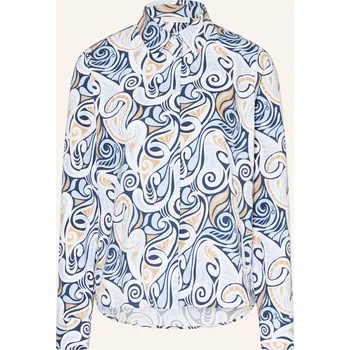 Dámská halenka Eterna Dámská Košilová Halenka, modrá / tmavě modrá / hnědá, 44