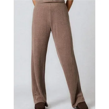 Sinsay - Kalhoty wide leg - hnědá - 472FJ-84X - 472FJ-84X-S