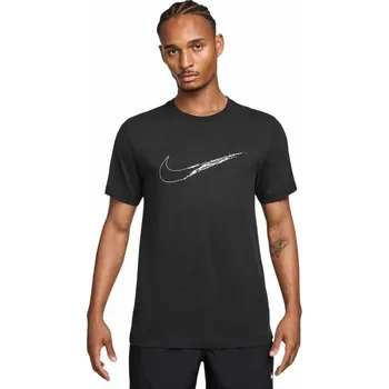 Pánské tričko Pánské funkční tričko s krátkým rukávem Nike černé HV4175-010 - XXL | UK 7,5 | US 8,5