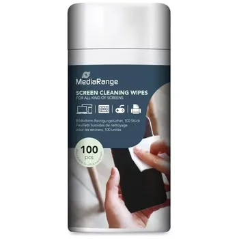 Utěrka Čisticí utěrky MediaRange na LCD a TFT obrazovky, 100 ks